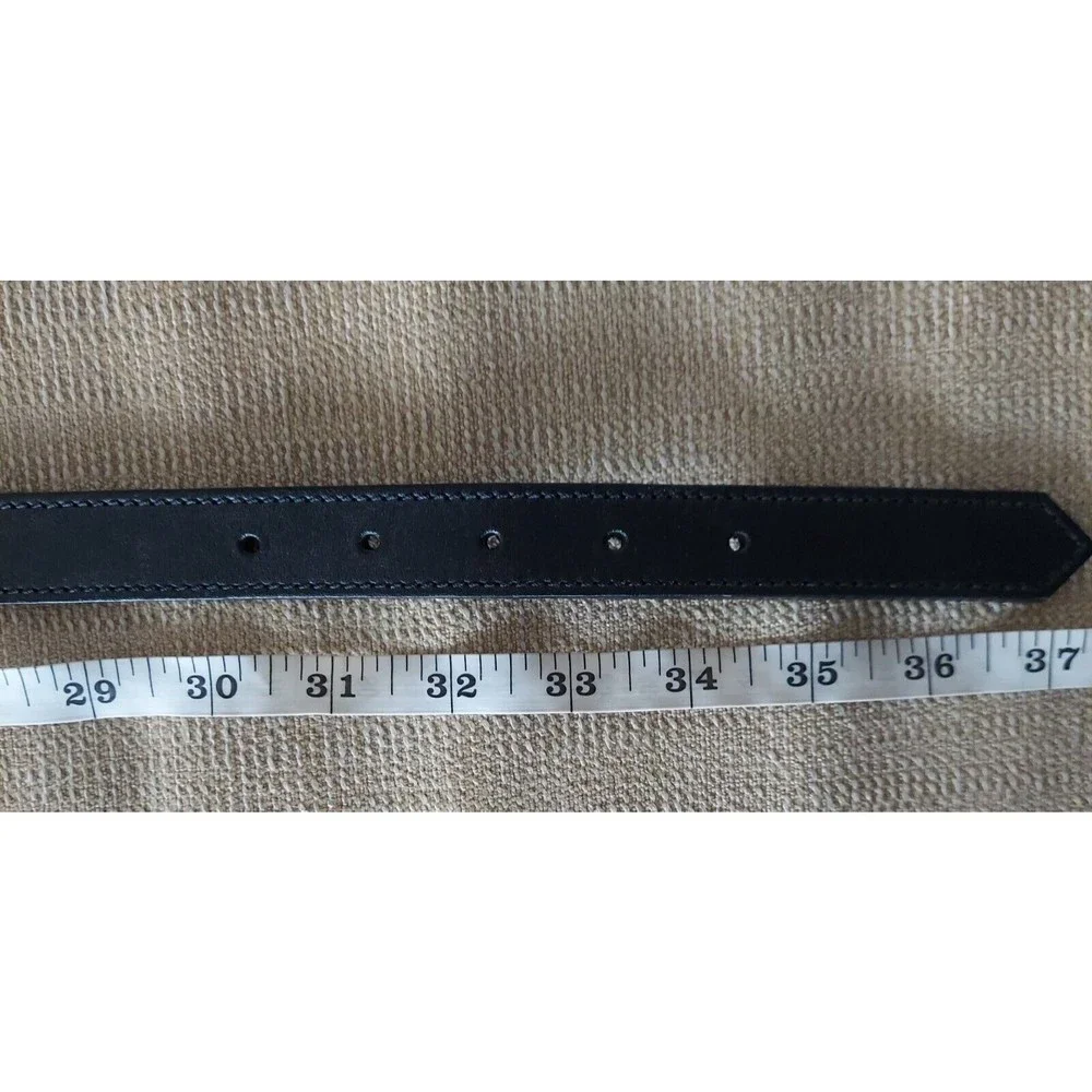 VINTAGE WOMENS LES CREATIONS ELITE BLACK SILVER BELT SIZE M NEW